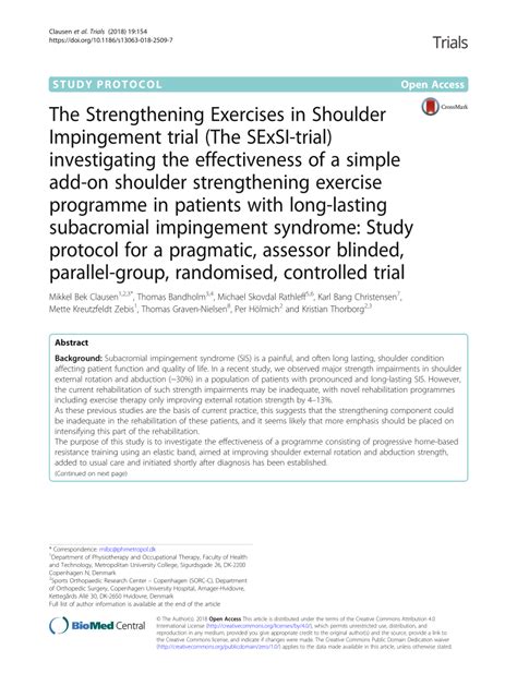 sexsi group|The Strengthening Exercises in Shoulder Impingement trial (The .